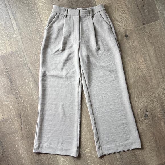 Abercrombie & Fitch Women's Tan Wide Leg Pants - Picture 1 of 4